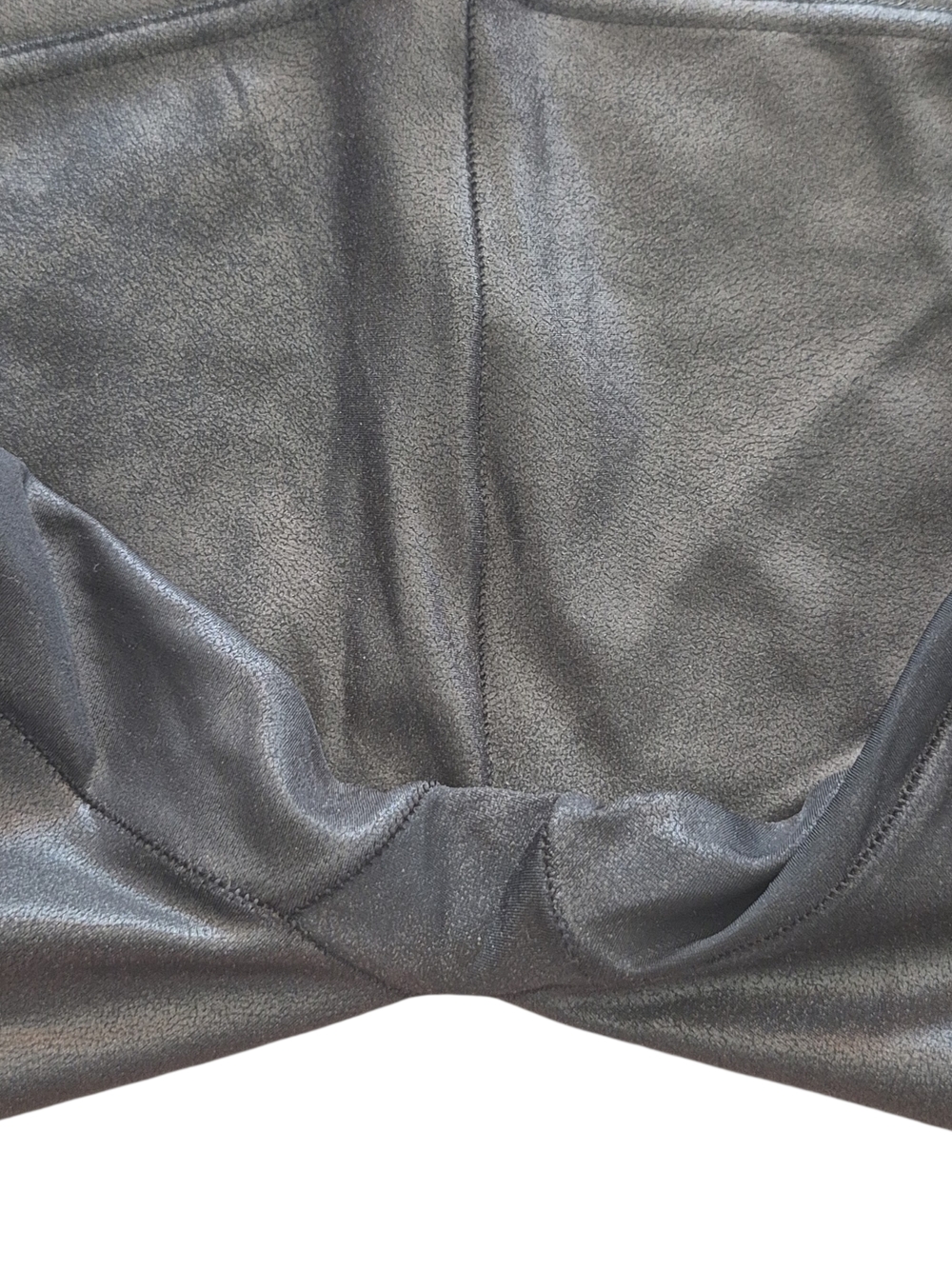 SPANX Quilted Faux Leather Leggings - Black Sz L - Picture 7 of 12